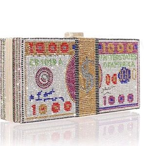 CALEESA STACK OF cash Evening Clutch purse NIB